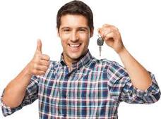 Thumbs Up-Male Customer with Keys