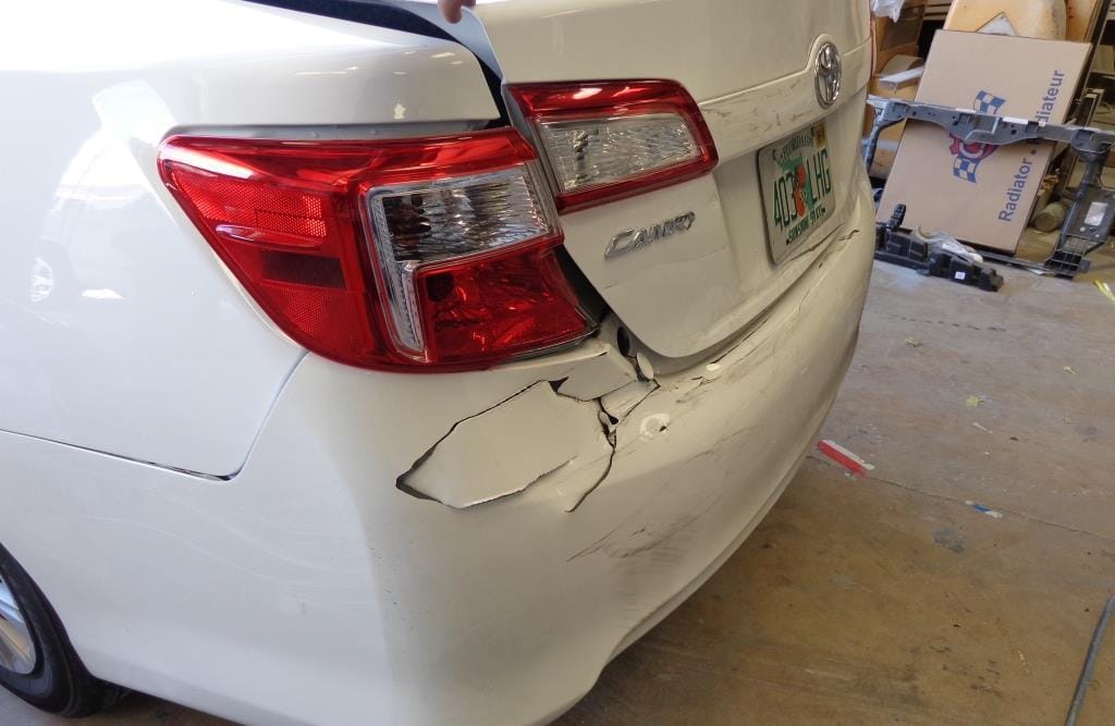 Auto Body Shop Ft Pierce before camry bodyshop